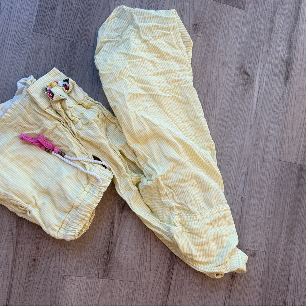 Pq swim linen yellow set